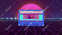 create a retro cassette tape visualizer for your music
