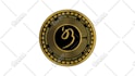 design coin logo, bitcoin, metallic crypto company tokens