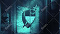 create 3d ancient stone door open logo reveal intro animation