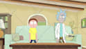create cartoon rick and morty, bojack horseman style animation