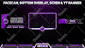 design twitch overlay stream package facecam, panels, alerts and logo