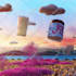 do a 3d motion graphics, fire, smoke, rbd, cloth, particles