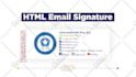 design email signatures in HTML, digital business cards, HTML signature