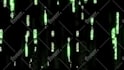 do matrix running code logo animation
