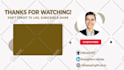 do custom youtube end card end screen outro video