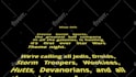 make star wars  intro with your text