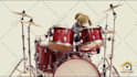 add logo and text in funny drummer rabbit short video