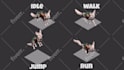 rig and create gameplay 3d animations for unreal and unity