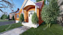 create 3d model sketchup realistic rendering house exterior