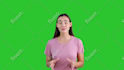 film a green screen female spokesperson video in english