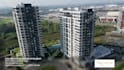 do a real estate drone video editing with motion graphics