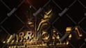 create grunge gold metallic neon glow powerful 3d logo intro animation