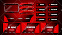 design custom animated twitch overlay, stream package, and logo