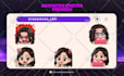 draw twitch emotes, animated emotes, sub badges for vtuber, discord and stream