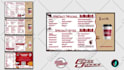 design menu board, food menu and restaurant digital signage