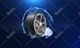 create car wheel spin animation video