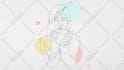 draw line art portrait  with animation