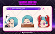 draw twitch emotes, animated emotes, sub badges for vtuber, discord and stream