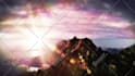 create cinematic sky mountain metallic gold 3d logo reveal intro animation