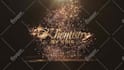 create a magical gold logo intro animation