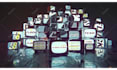 put your logo into lots of vintage tvs