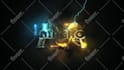 create a 3d epic fire reveal logo animation