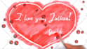 really paint your loving message in a heart