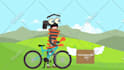 create a full body rig 2d character animation video