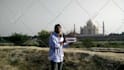 record a video at mughal king akbar royal palace