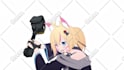 animate in 2d anime style animation gif, lofi, loop