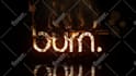 create 10 burning fire logo intro