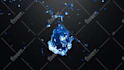 make liquid splash logo animation