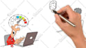 create  whiteboard animation or 2d explainer video