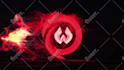 create a fabulous fire roar logo intro animation
