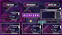 design cute twitch overlay, kick, tiktok and animated stream overlay panels
