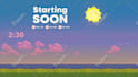 create animated countdown starting soon for twitch streaming