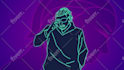 create looping animated music video visualizer