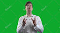 create a green screen spokesperson video
