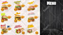create a restaurant menu display and advertising videos
