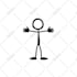 draw or animate a stick figure or stickman