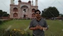 record a video at mughal king akbar royal palace