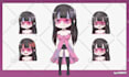 create chibi pngtuber for stream, discord, vtuber and twitch