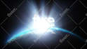 make cinematic earth light logo reveal