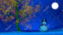 make a snowman christmas tree video greeting