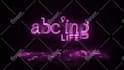 create a neon intro text or logo animation