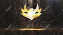 create a magical gold logo intro animation