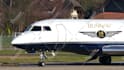 add your business logo or text on a jet plane video