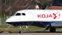 add your business logo or text on a jet plane video