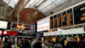 add anything inside a london train station billboard video