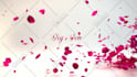 create an nature flower flying leaves intro